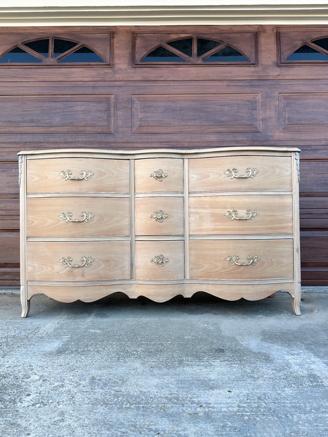 Restoring a Free French Provincial Dresser to Natural Wood