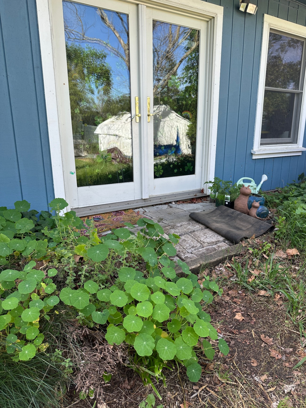 Paver landing - before