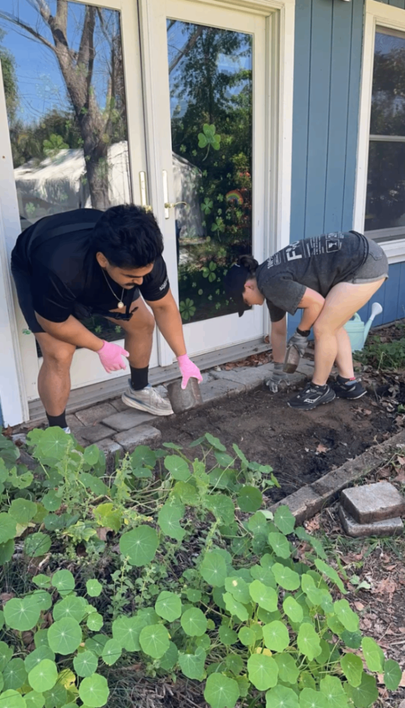Clearing pavers