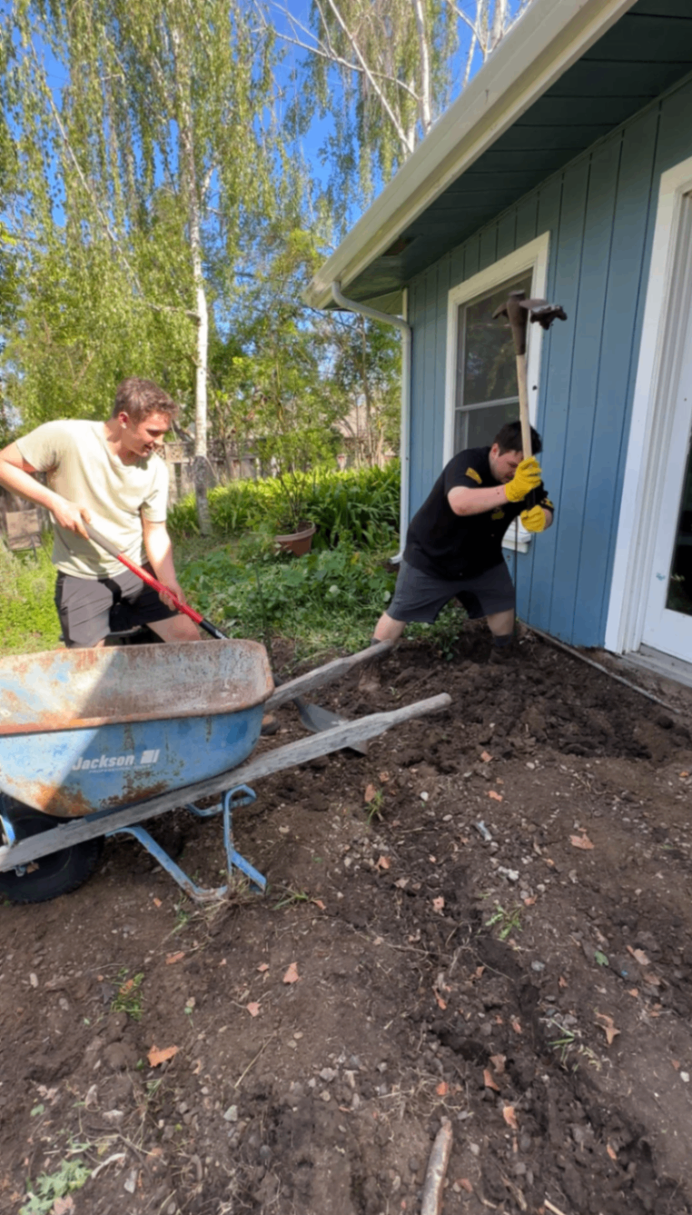 Digging for pavers