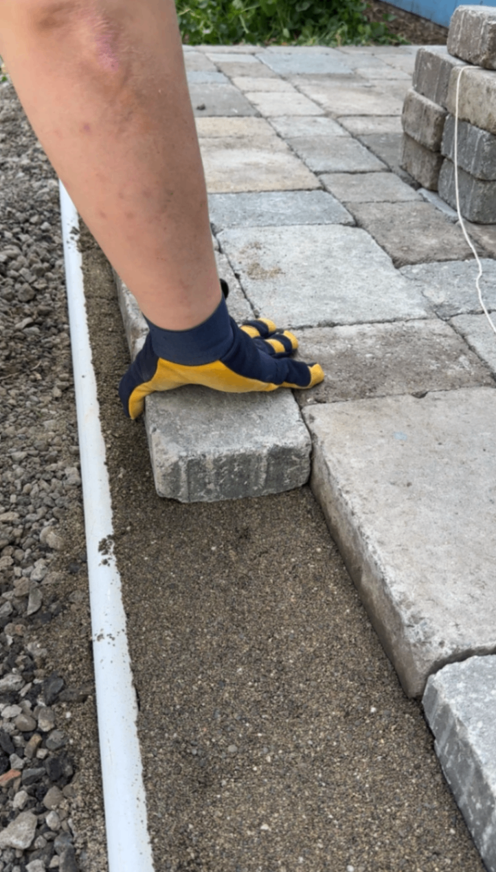 Laying pavers 2