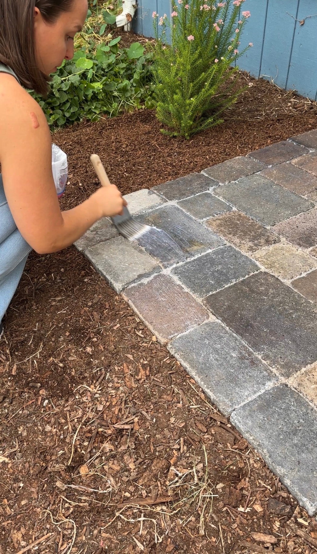 Applying concrete sealer